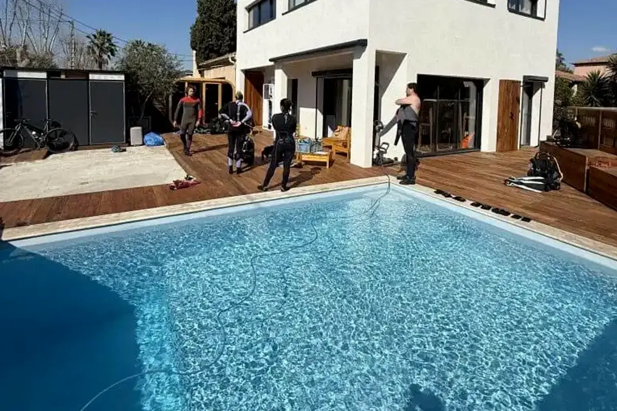 Piscine chauffée 7x5m formation plongée Aqualonde