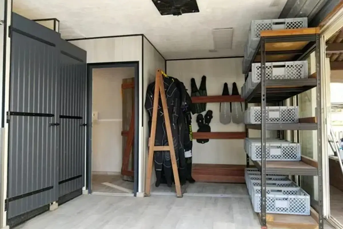 Vestiaires douches chaudes Aqualonde plongée