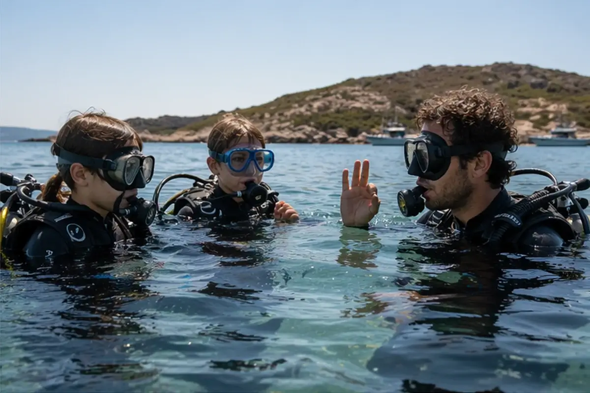 Plongée enfant Port-Cros Porquerolles Aqualonde
