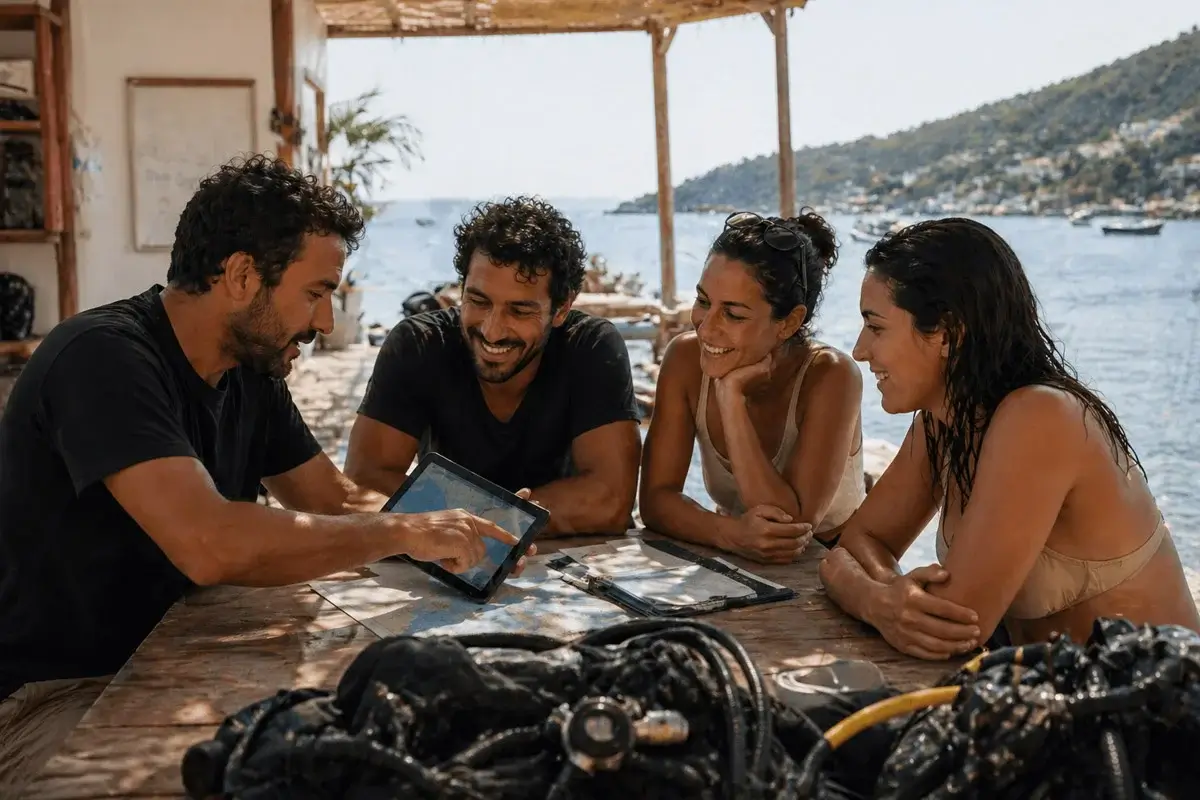 Théorie et briefing formation Scuba Diver PADI