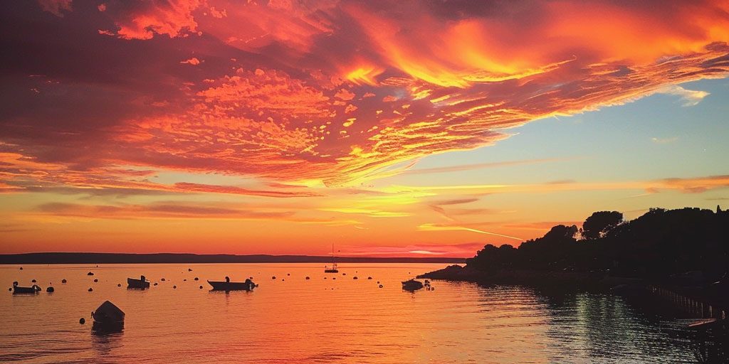 merveilleux couchers de soleil de La Londe-les-Maures après une journée de plongée couchers de soleil de La Londe-les-Maures après une journée de plongée inoubliable