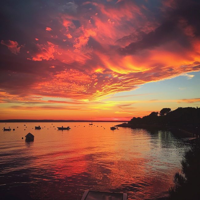 couchers de soleil de La Londe-les-Maures après une journée de plongée inoubliable