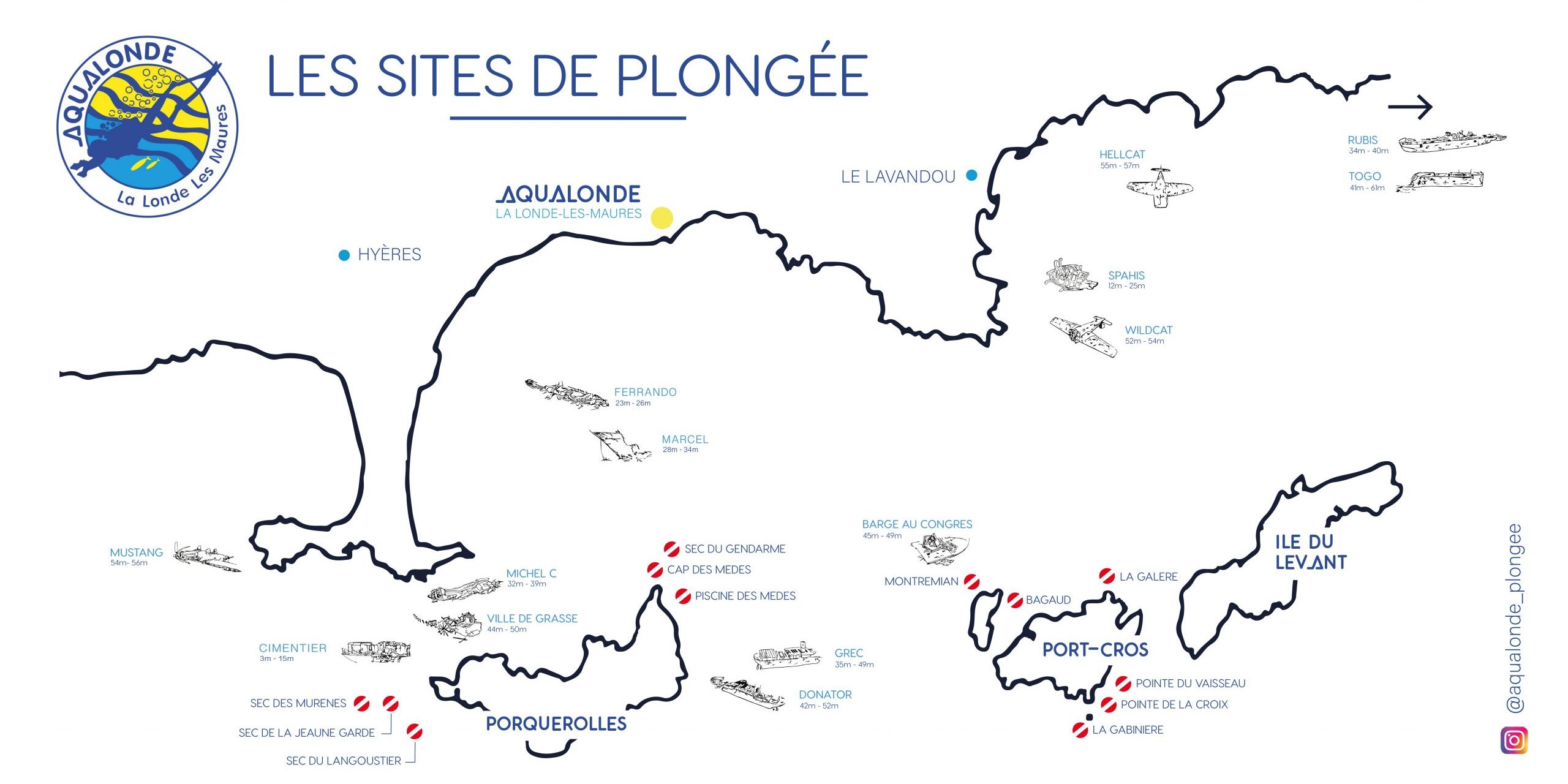 Sites de plongée incontournables : Hyères, Port-Cros, Porquerolles