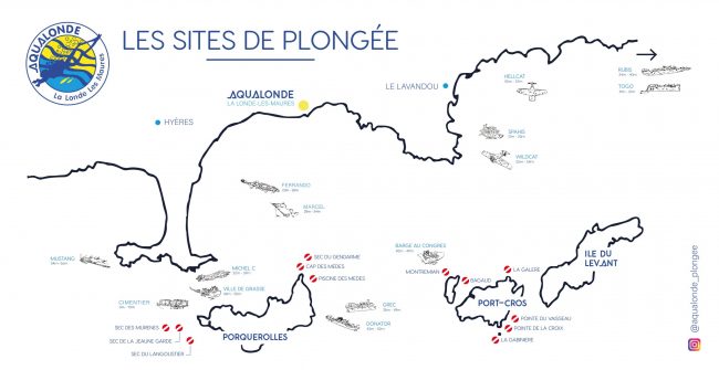 Sites de plongée incontournables : Hyères, Port-Cros, Porquerolles