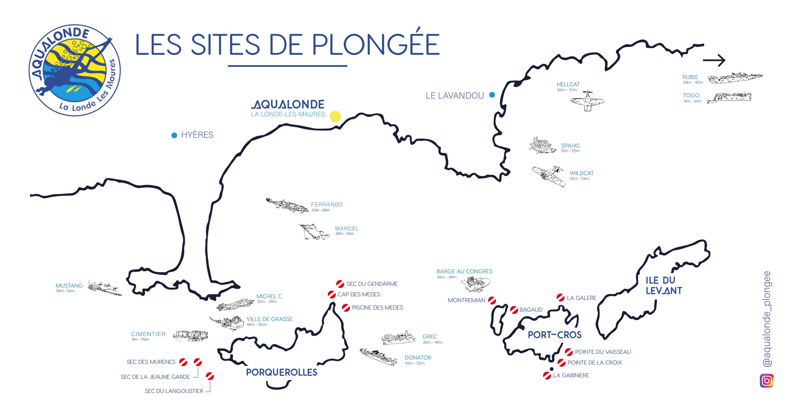 Sites de plongée incontournables : Hyères, Port-Cros, Porquerolles