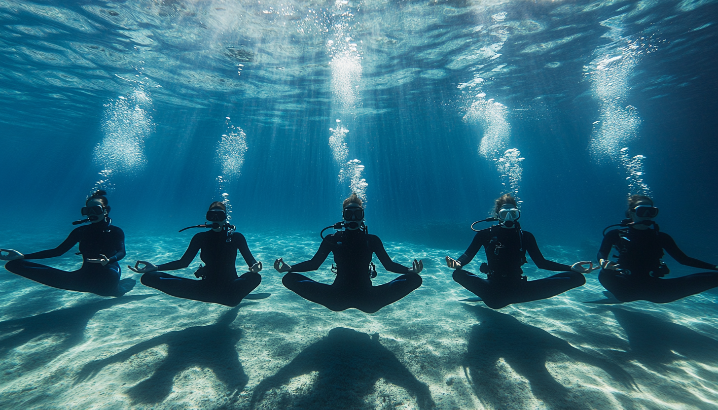 Avantages de la plongée pour la santé physique et mentale Image generé par IA Avantages de la plongée pour la santé physique et mentale Image generé par IA
