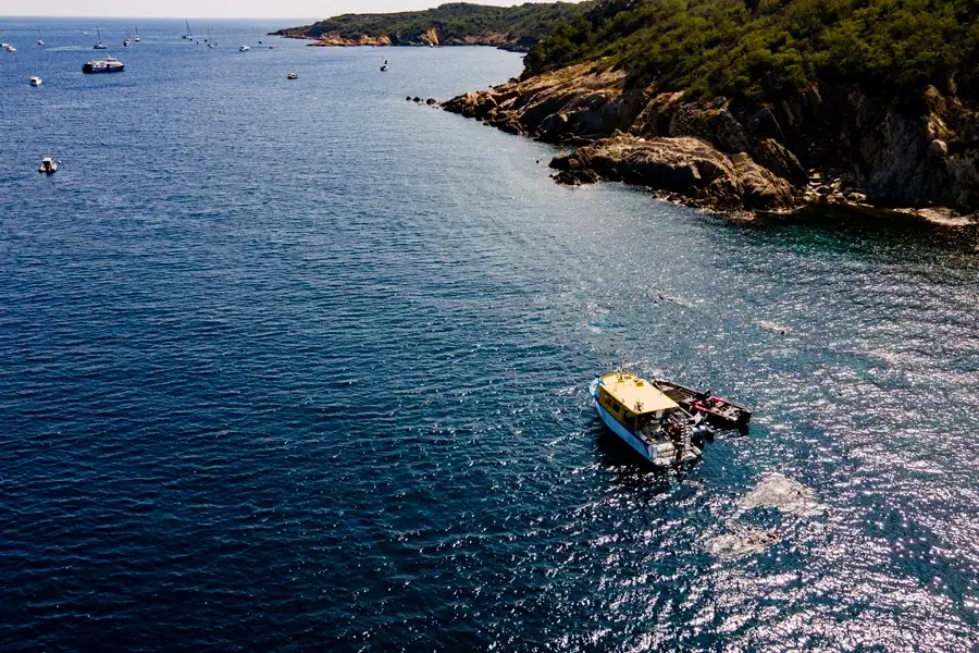 Départ en bateau depuis Port Miramar vers Porquerolles